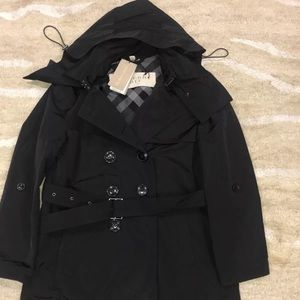 Authentic Burberry Brit Trench Coat Black